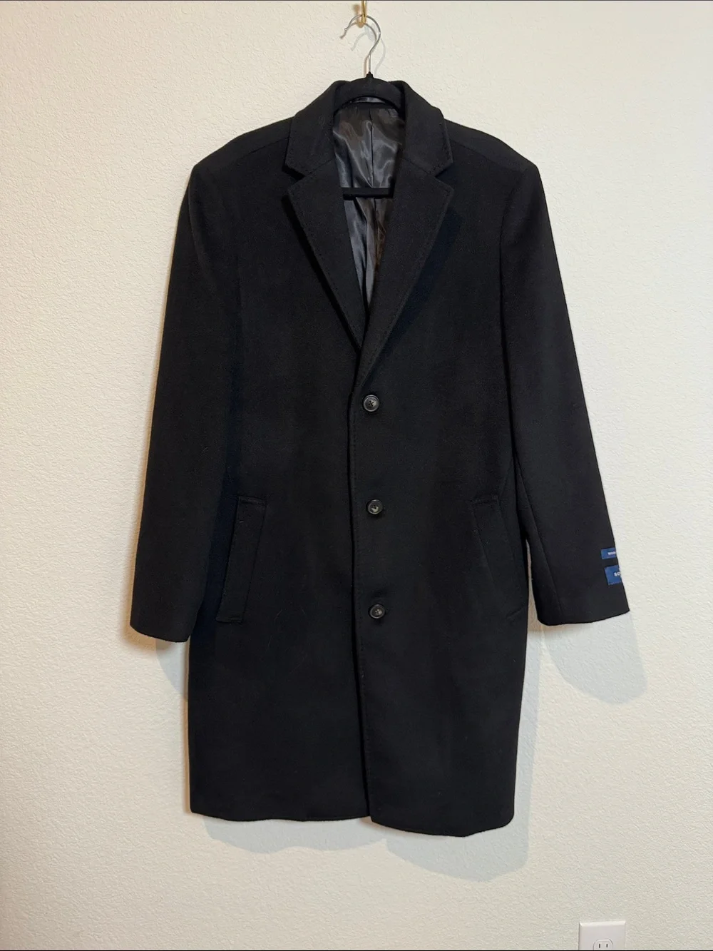 Hart Schaffner Marx Wool Cashmere Overcoat 40R